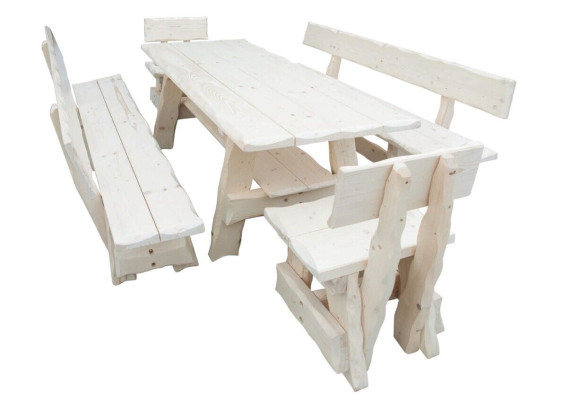 Garden Furniture Set Seating group Wood Solid Big Family Seating Set Garden Outdoor