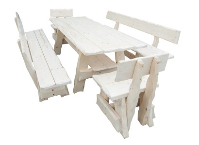 Garden Furniture Set Seating group Wood Solid Big Family Seating Set Garden Outdoor