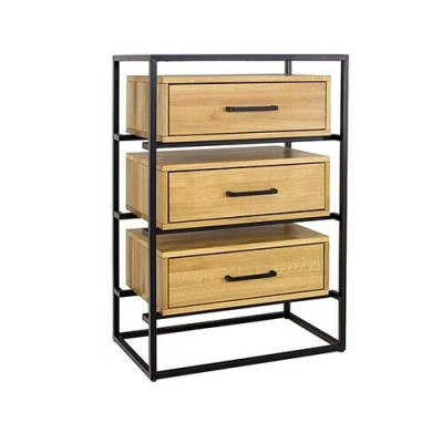 Designer Loft Chest of drawers Sideboard Wardrobe Living Room Shelf Luxury Metal Chests of drawers