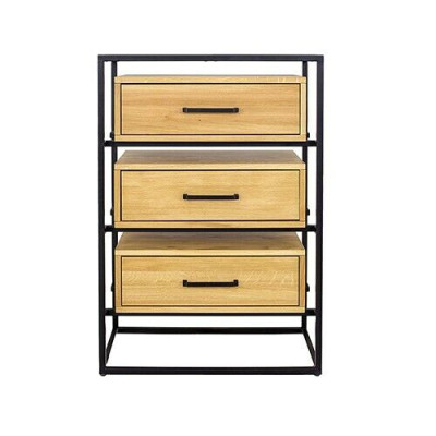 Designer Loft Chest of drawers Sideboard Wardrobe Living Room Shelf Luxury Metal Chests of drawers