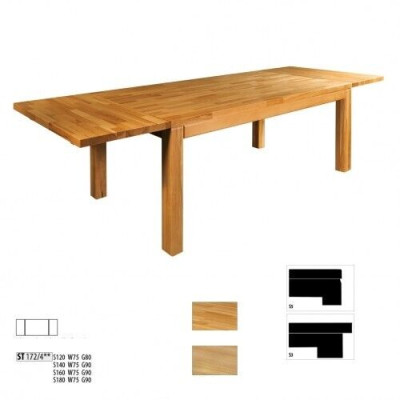 Table Dining table Massive Furniture Dining room 140x90cm Real Wood Solid wood new Tables