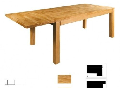 Table Dining table Massive Furniture Dining room 180x90cm Real Wood Solid wood new Tables