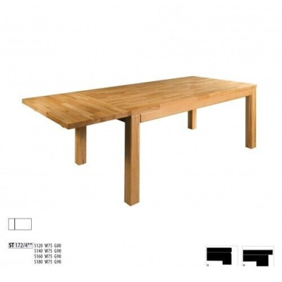 Table Dining table Massive Furniture Dining room 180x90cm Real Wood Solid wood new Tables