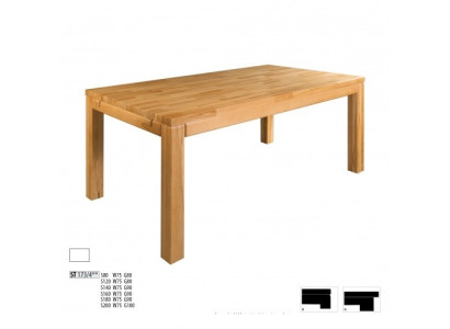 Table Dining table Massive Furniture Dining room 200x100cm Real Wood solid wood new Tables