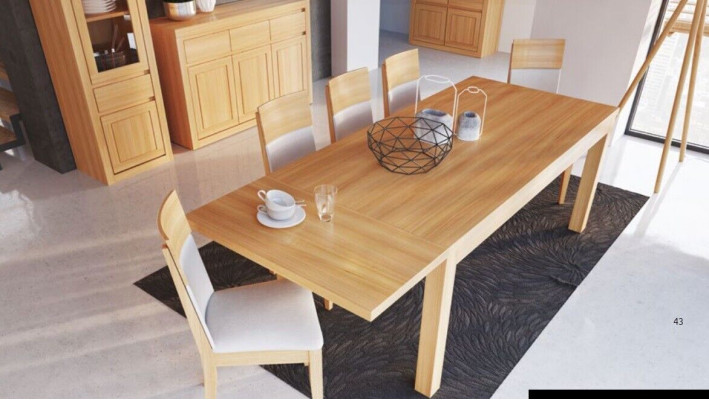 Solid wood Conference table Dining room Real wood beech Dining table