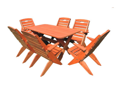 Garden Furniture Corner Bench Seating group Wood Set Table Stool Chair Solid 7pcs. Dining set