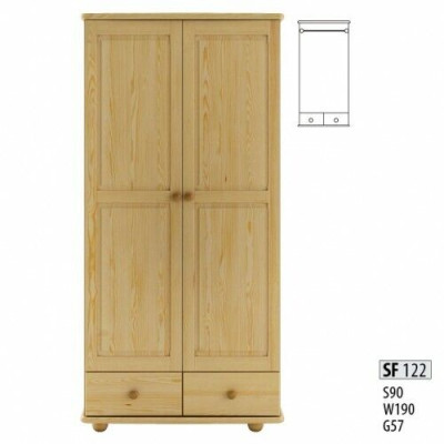 Wood Wardrobe Wardrobe Coat rack Bedroom Solid Wood Furniture Wood Cabinets
