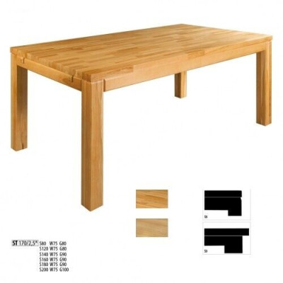 Dining table Wood Tables Living Dining Room Table Solid wood Dining tables Real wood 180x90