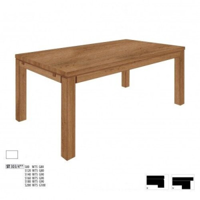 Dining table Wooden table Wood Tables Table Dining room Solid 80 * 80 cm Dining room table