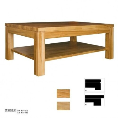 Coffee table Wood Tables Living Dining Room Table 100x70 Solid wood
