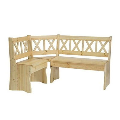 Corner bench wooden bench solid benches Kitchen Dining area Real wood Wood Furniture new corner seat