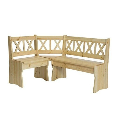 Corner bench wooden bench solid benches Kitchen Dining area Real wood Wood Furniture new corner seat