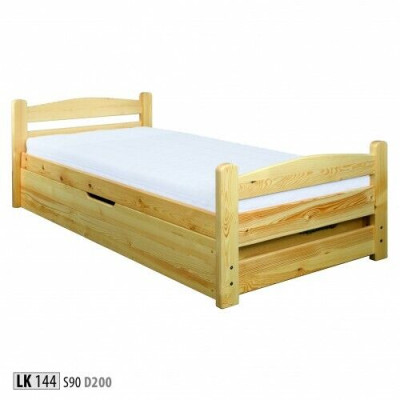 Bedroom Wooden bed Real Wood Bed Beds Hotel 90x200 Style Solid Furniture