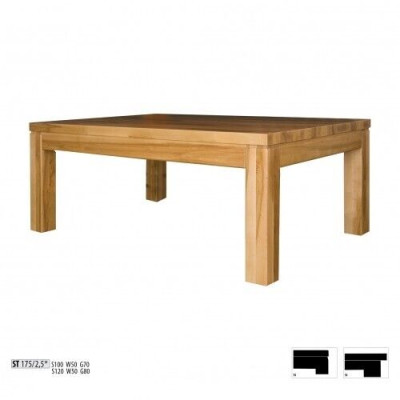 Side Table Coffee table Real Wood Solid Furniture Oak 100x70 cm new Tables