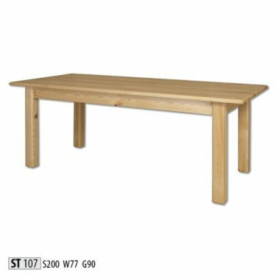 Table Dining table Massive Furniture Dining room 200x90cm Real Wood Solid wood new Tables