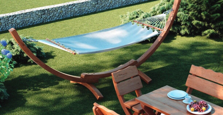 Hammock frame with hammock frame wooden frame hanging lounger stable