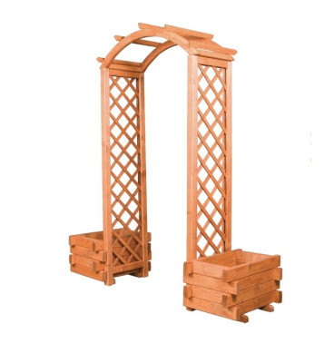 Garden Arch Rose Arch Flower Box Wood Plant Box Trellis Flower Stand
