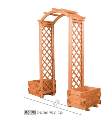 Garden Arch Rose Arch Flower Box Wood Plant Box Trellis Flower Stand