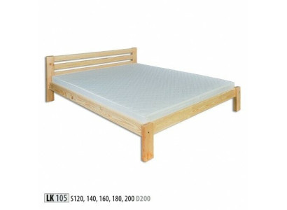 Wooden bed Slatted frame Double bed Solid wood Furniture Wood Furniture Handcraft 200*200 cm