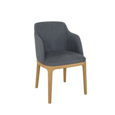 Chair Armchair Upholstery Chairs Lounge Solid Wood Textile Wood Armchair Leather new