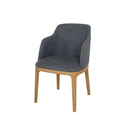 Chair Armchair Upholstery Chairs Lounge Solid Wood Textile Wood Armchair Leather new