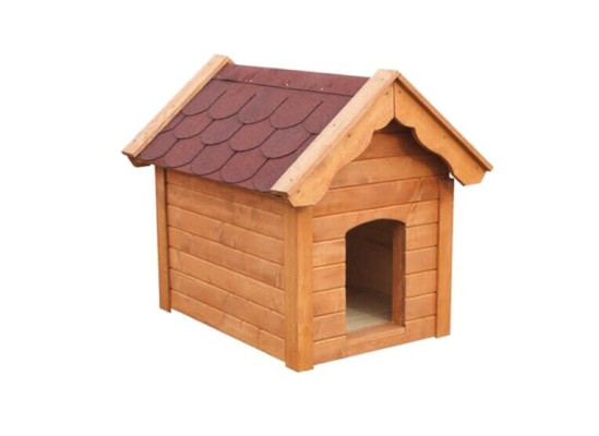 Dog kennel wooden house dog real wood 125x115x85cm xxl Hülzhütten for dogs