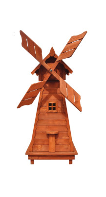 Decoration windmill 125cm mill windmill figures decoration garden real wood new