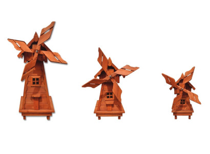 Decoration windmill 105cm mill windmill figures decoration garden real wood new