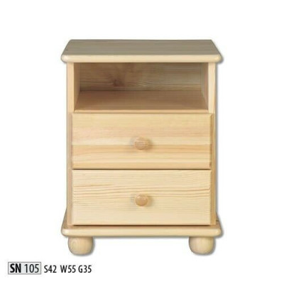 Solid Bedside table Wood Bedside tables Table Consoles Chest of drawers Country house style Consoles