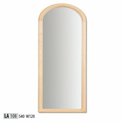 Wall mirror framed handmade real pine wood mirror Living room 120x40cm