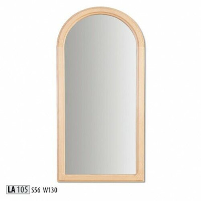 Mirror Real wood Handmade wooden frame Wall mirror Pine Holt Frame 130x56cm
