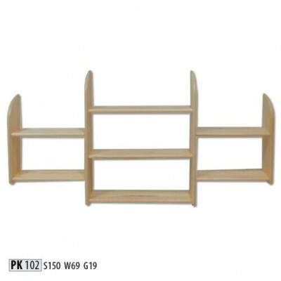 Wall shelf Wood Pine Solid 150x69cm solid wood wall shelf flower shelf hanging shelf
