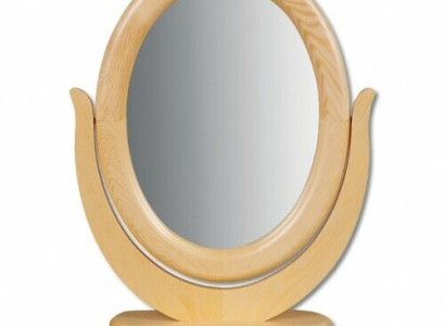 Table mirror Real wood wooden frame handmade mirror stand table mirror