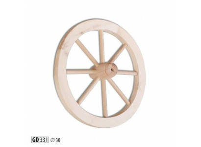 Dekorad wooden wheel Ø 30 cm spoke wheel wagon wheel garden decoration shop decoration solid wood