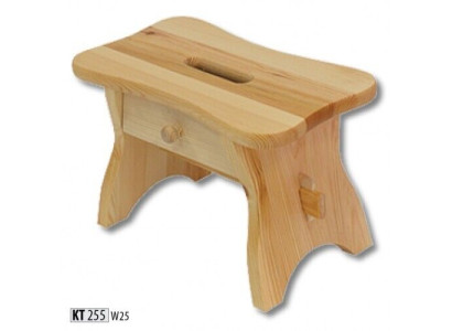 Footstool Pine Footstool Real Wood Footstool Stool Solid Footstool Solid Wood