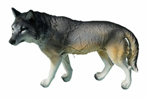 Design Wolf Figure Garden Statue Sculpture Figures Sculptures Decoration Decoration c573