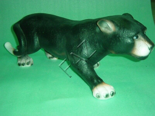 Design Puma Head Figure Statue Sculpture Figures Sculptures Garden Decoration Abstract