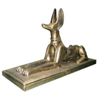 Egyptian figure jackal Anubis from Plastic Big god of death decoration 23cm