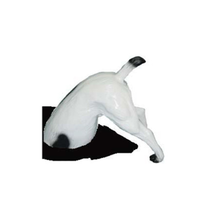 Crazy garden figure statue dog with rear 35 cm sculpture figures statues