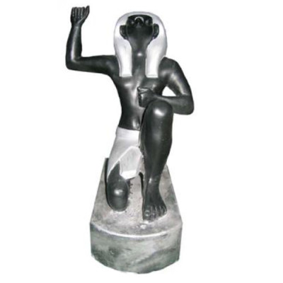 Egyptian Pharaoh figure from plastic, height 21 cm