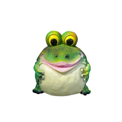 Modern frog decorative plastic figure height 25 cm