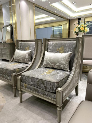 Armchair Luxury Upholstery Designer Textile 1 Seater Upholstery Seat EinSeat  Furniture new