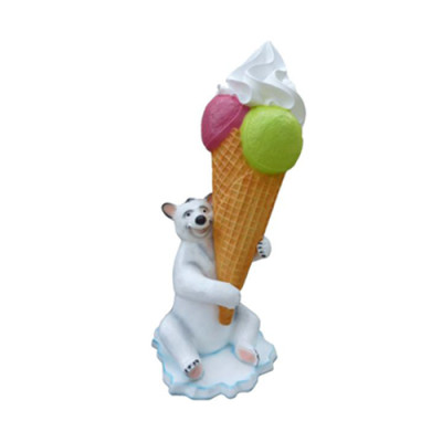Ice Cream Figure Statue Stand Ice Cream Parlor Restaurant Gastronomy Statues 215cm
