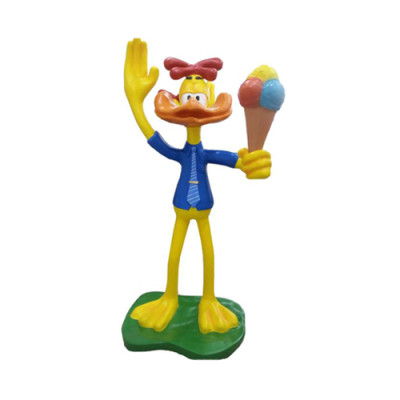 Sculpture duck with ice cream advertising ice cream parlor figures statues stand 205 cm comic