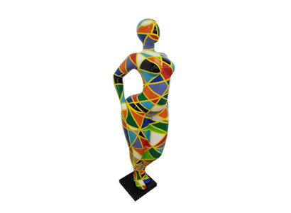 Design Figure Abstract PVC Sculpture Statues Figures Decoration 130cm Decorative Silver