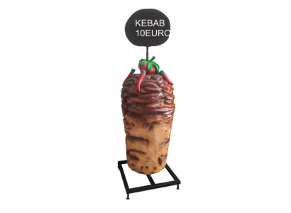 Stand for Kebab Shop Bude Restaurant Price Sign Sculpture Kebab 200cm new