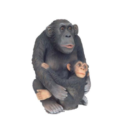 monkey figure abstract figures statues modern silver painted new 75cm statue new