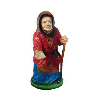 Decorative figure statue sculpture 86 cm figures statues sculptures old woman garden P67