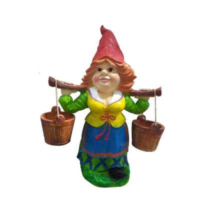 Garden Dwarf 73cm Garden Decoration Figures Statues Figure Woman Water new