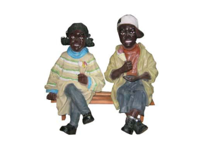 Decorative Figure Statue Sculpture 34 cm Figures Statues Sculptures Black Children P39